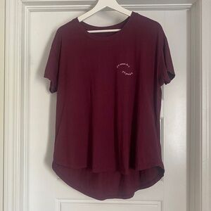 good hYOUman Burgundy/Wine  Women T-Shirt, medium